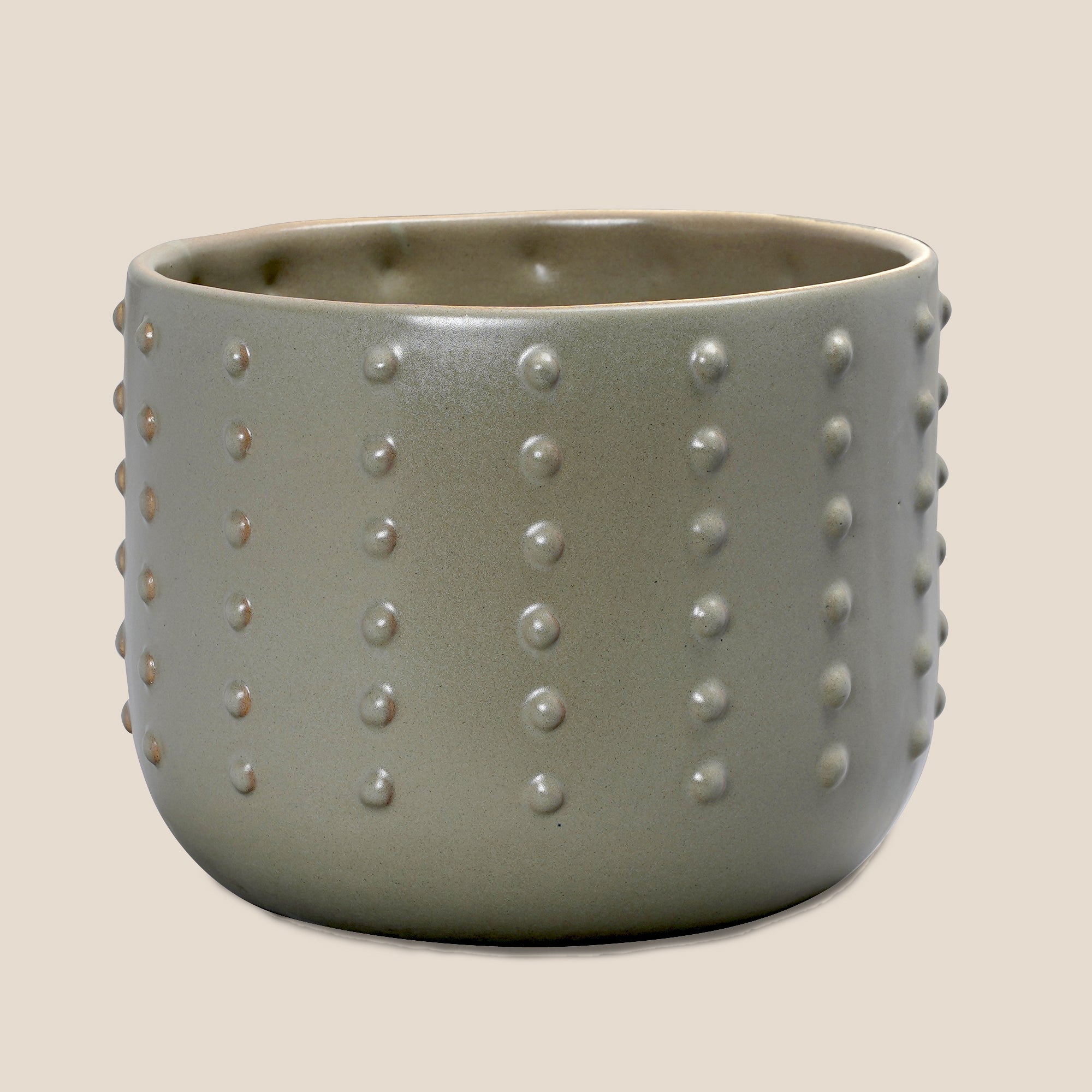 The Grey Pebble Dot Planter - Small