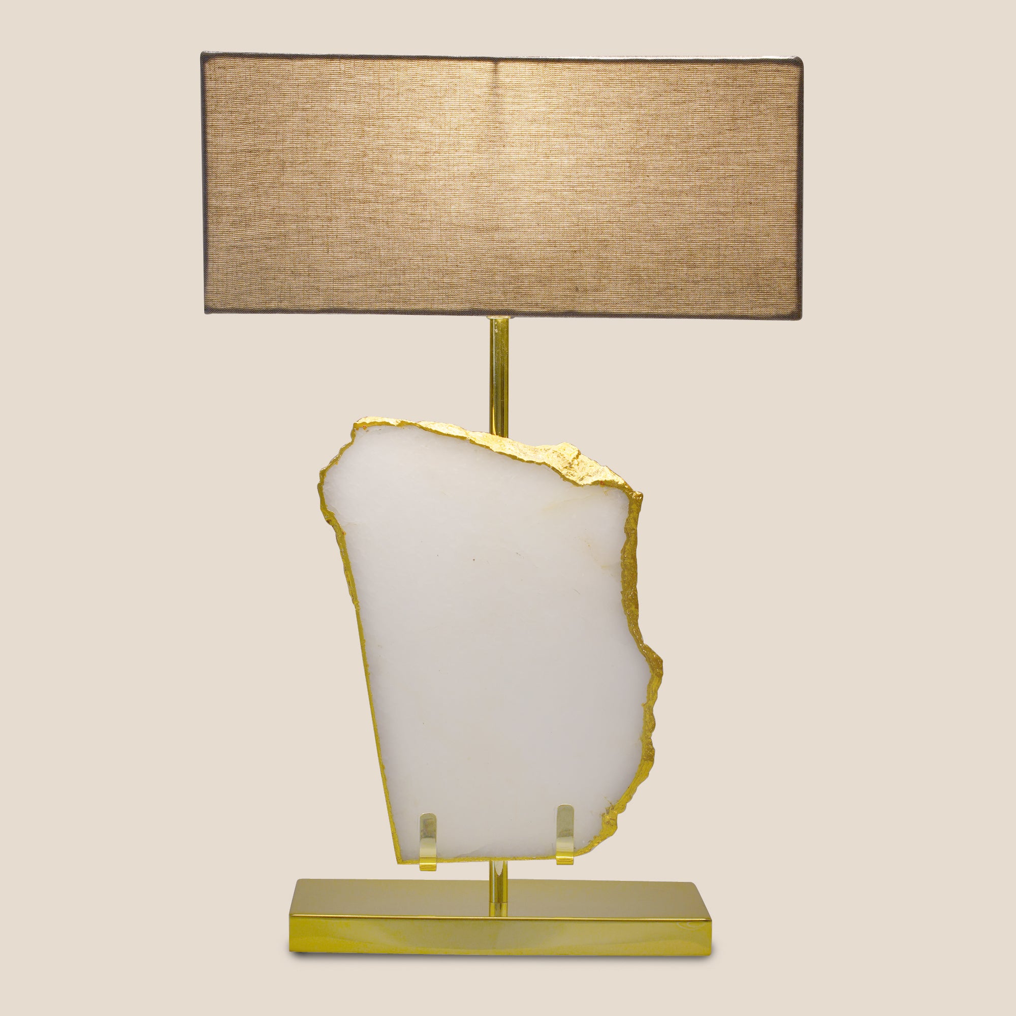 Ivory Quartz Elegance Table Lamp
