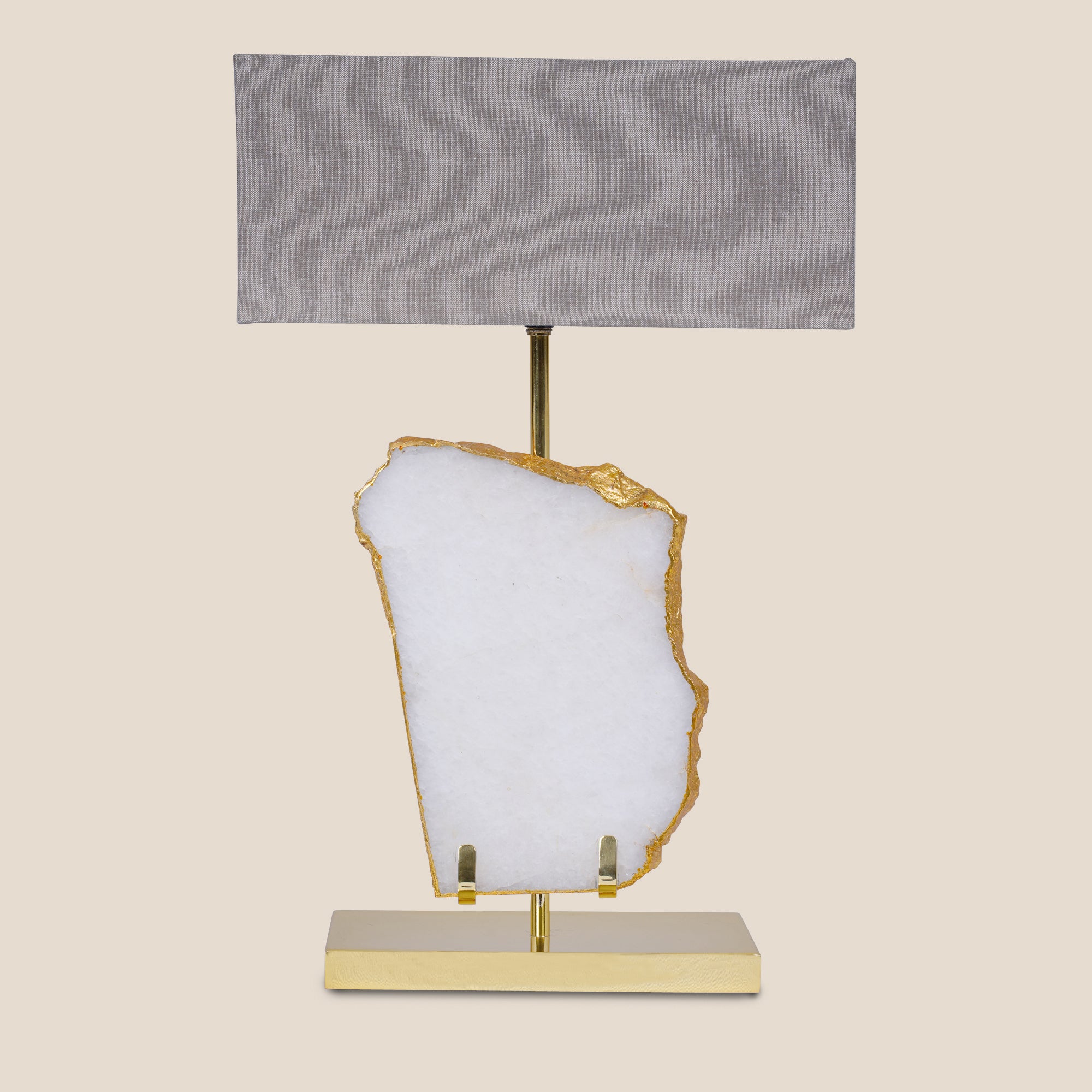Ivory Quartz Elegance Table Lamp