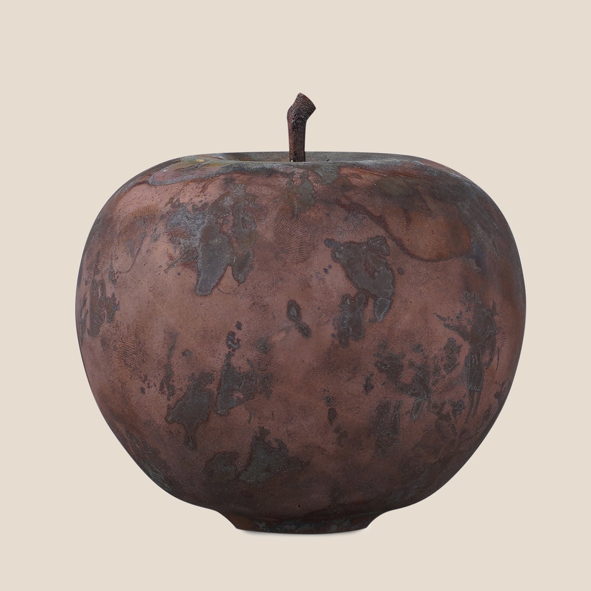 Rustic Glass Apple Decor