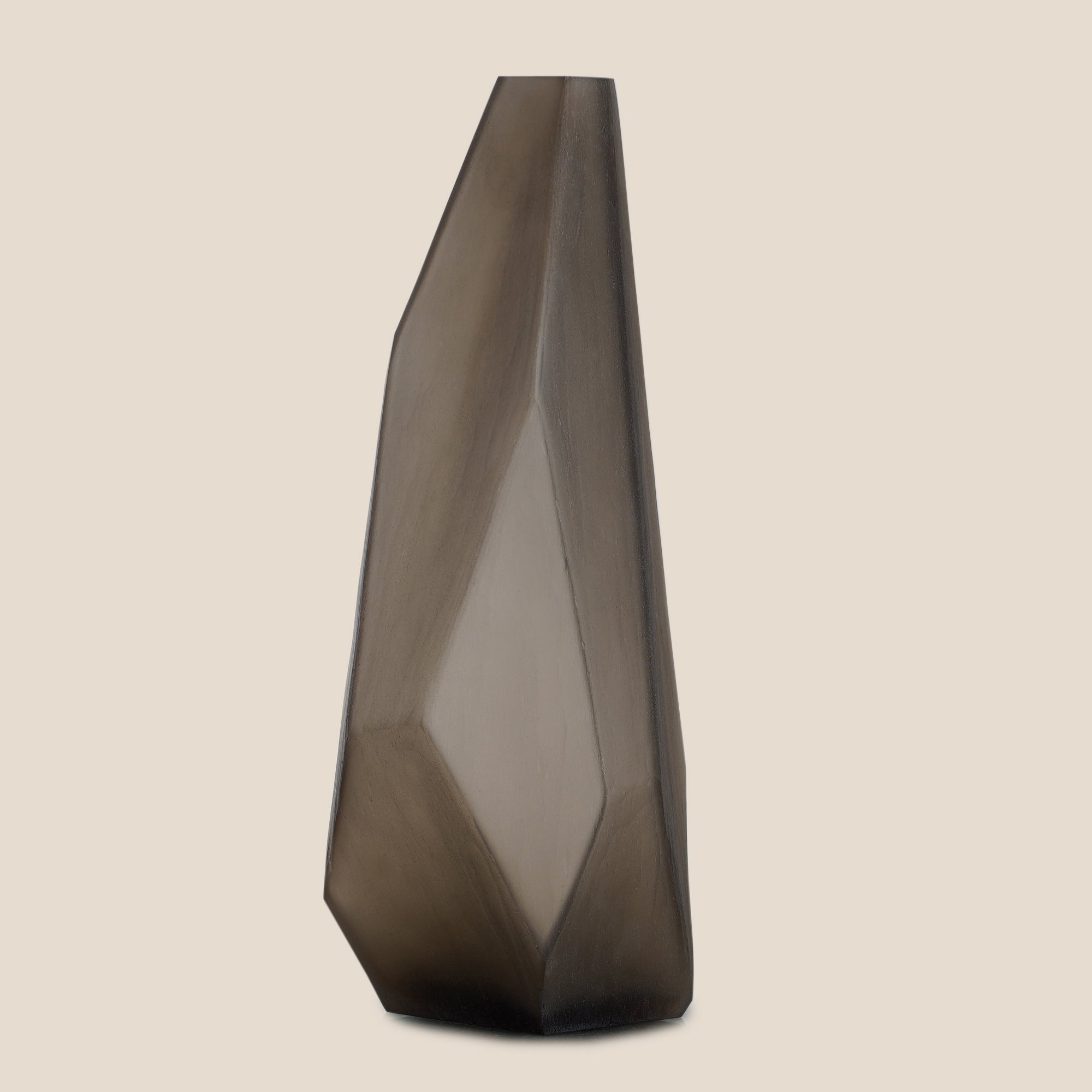 Obsidian Prism Vase