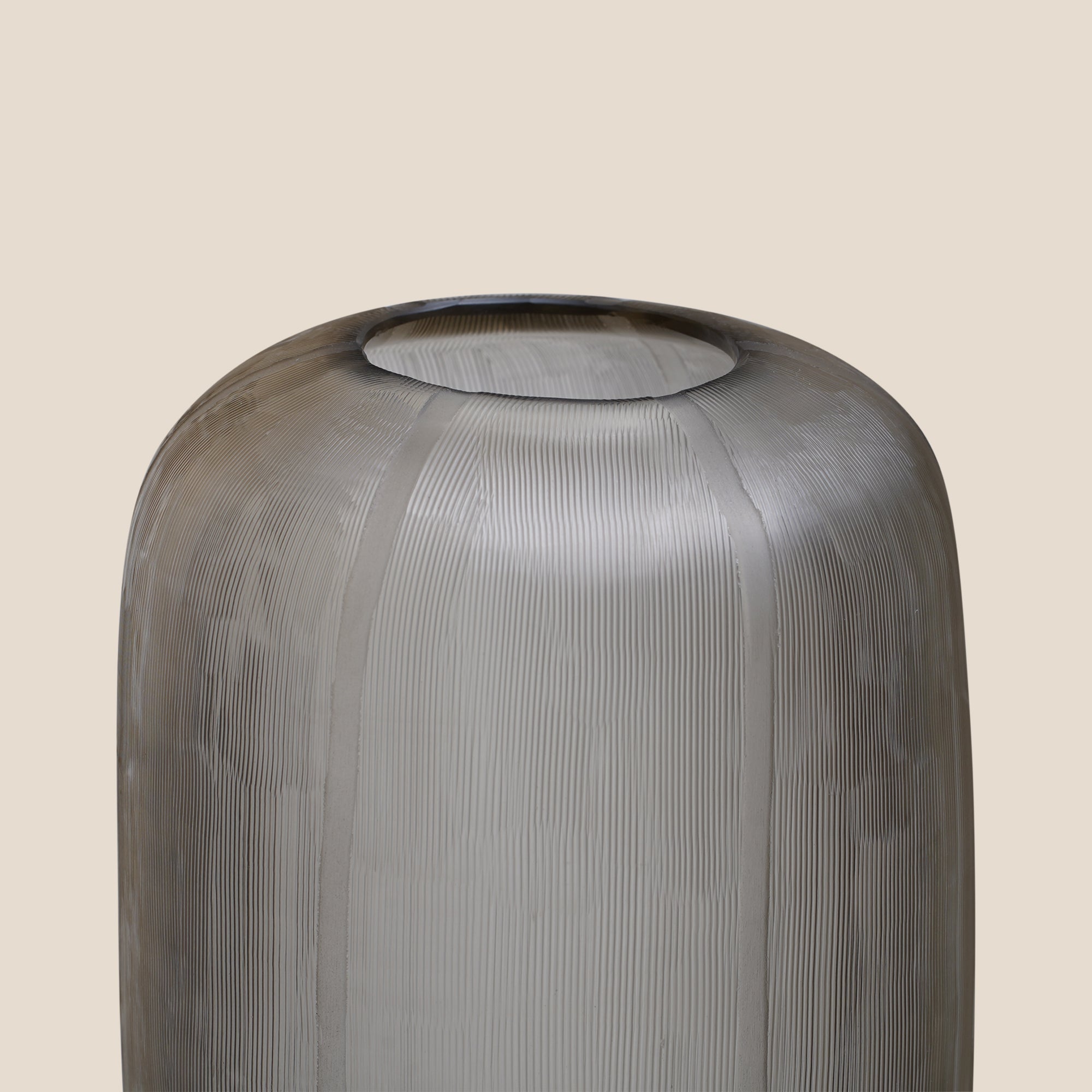 Graphite Flute Vase