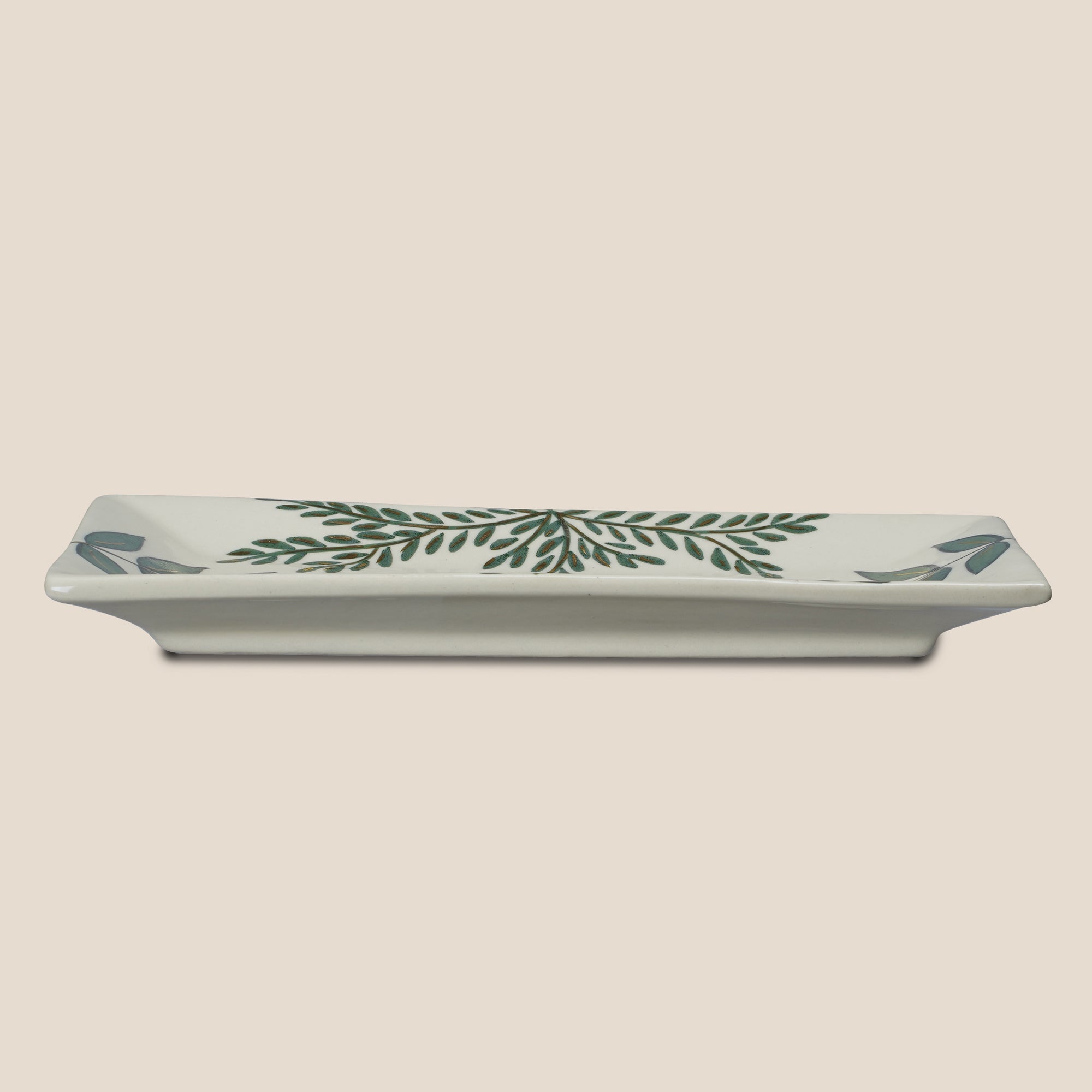The Forest Collection 24K Gold-Plated Rectangular Platter