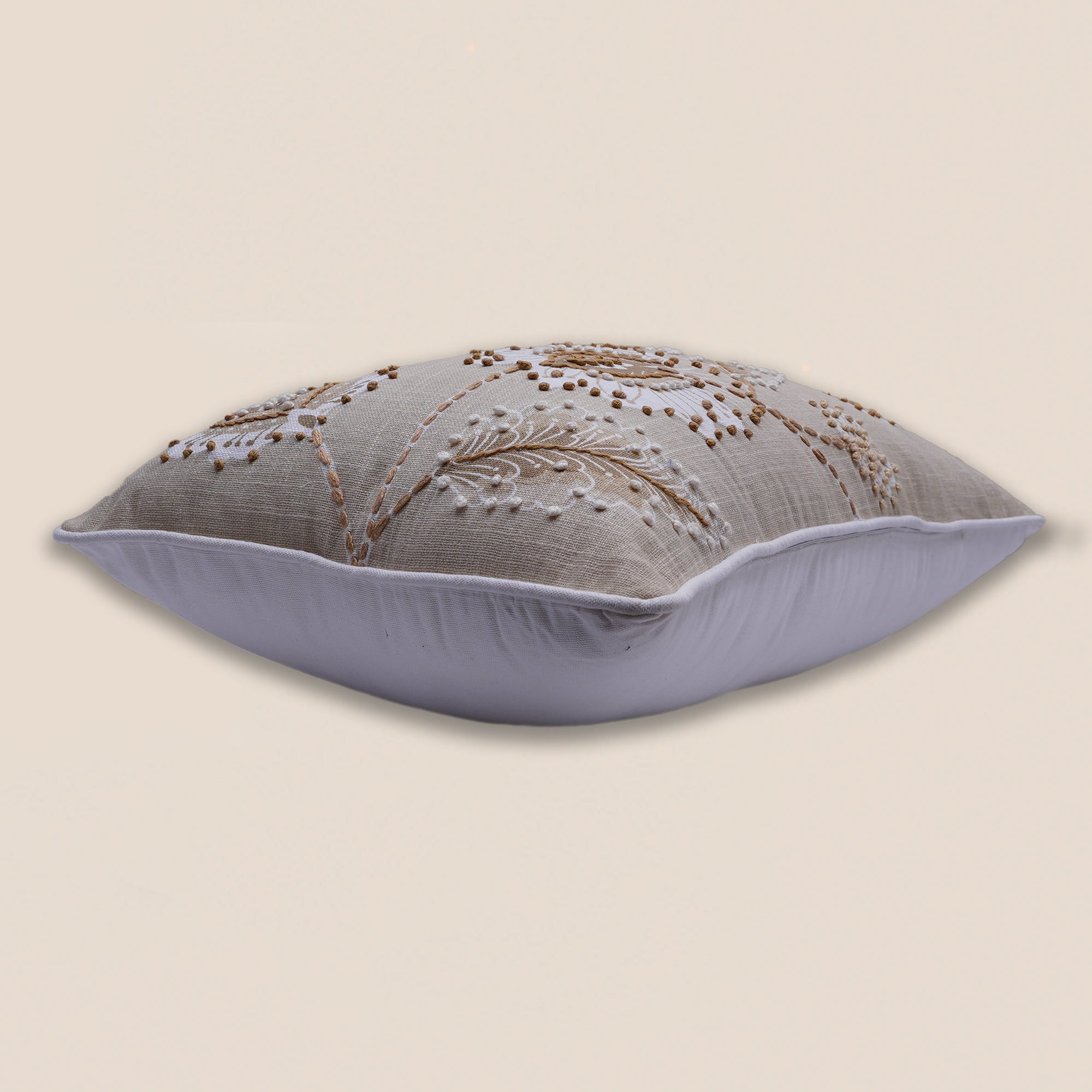 Ivory Bloom Cushion Cover