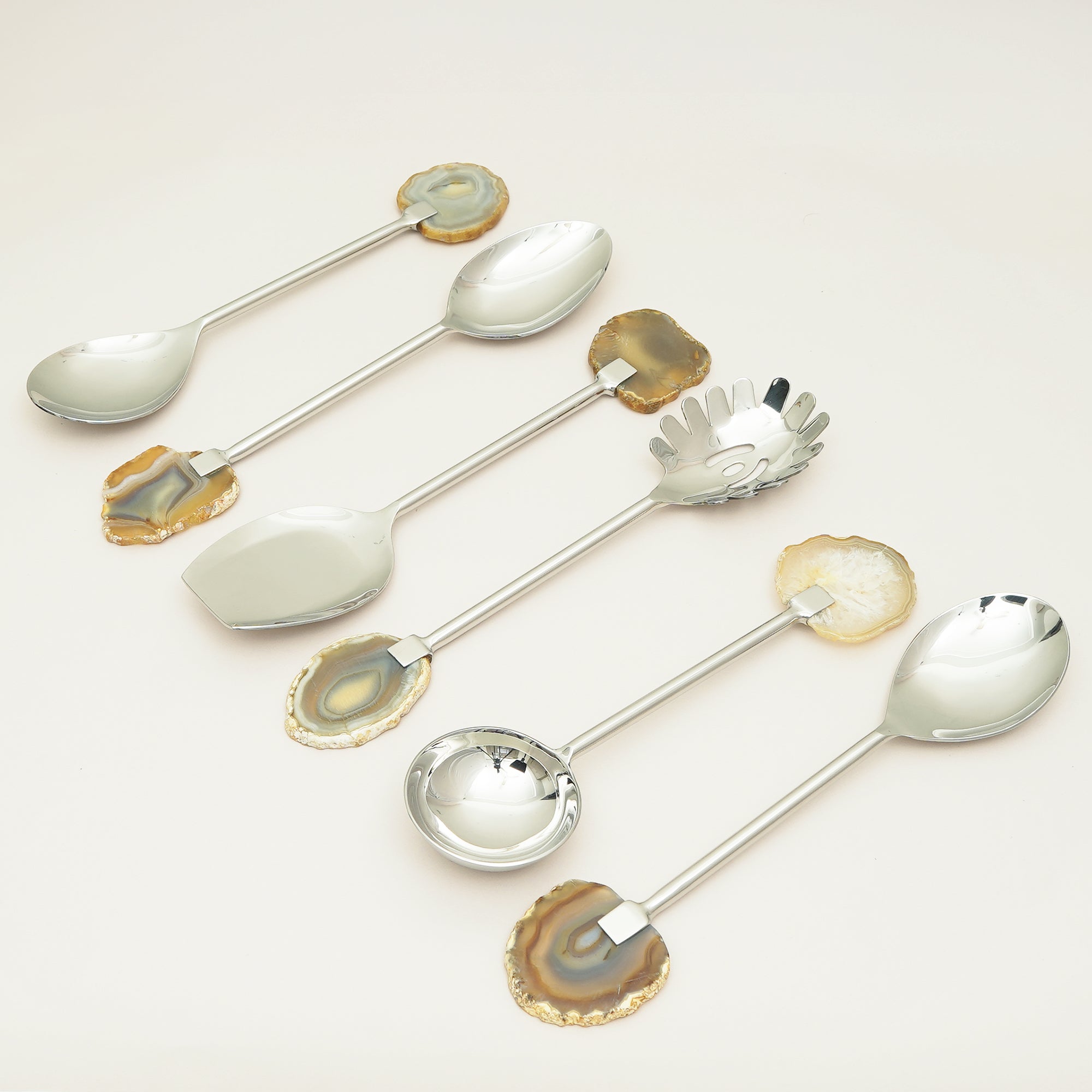 Agate Aura Serving Set
