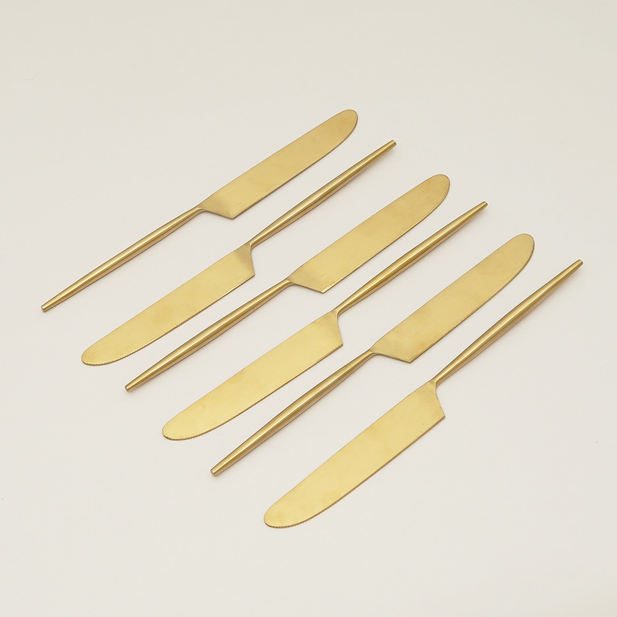 Luxe Brass-Finish Dinner Knife