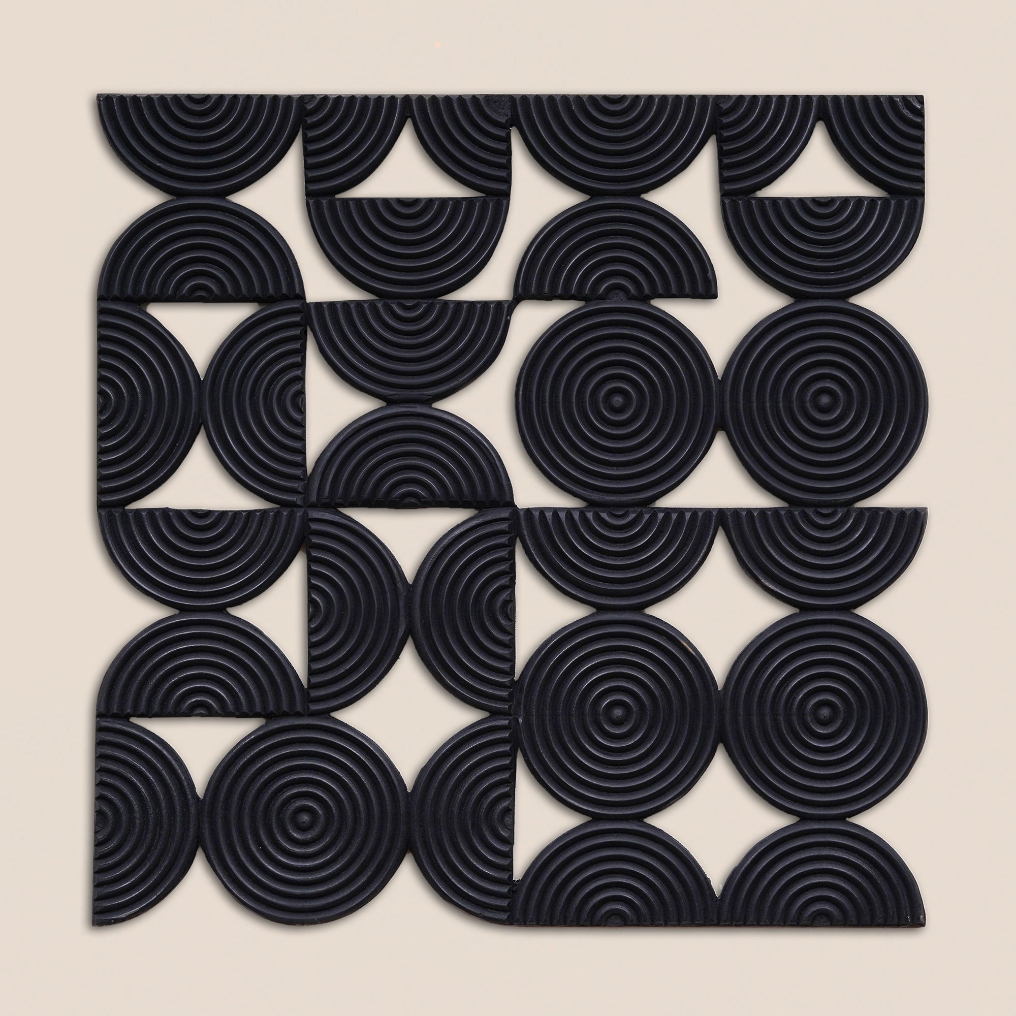 Orbit Wooden Wall Panels - Black