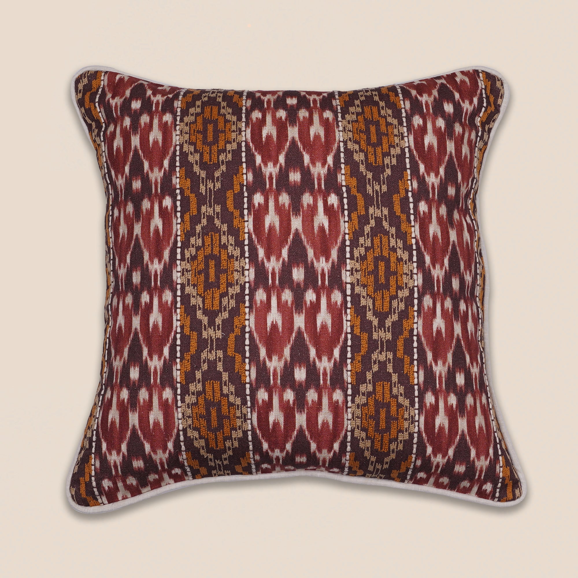 Ikkat Cushion Cover