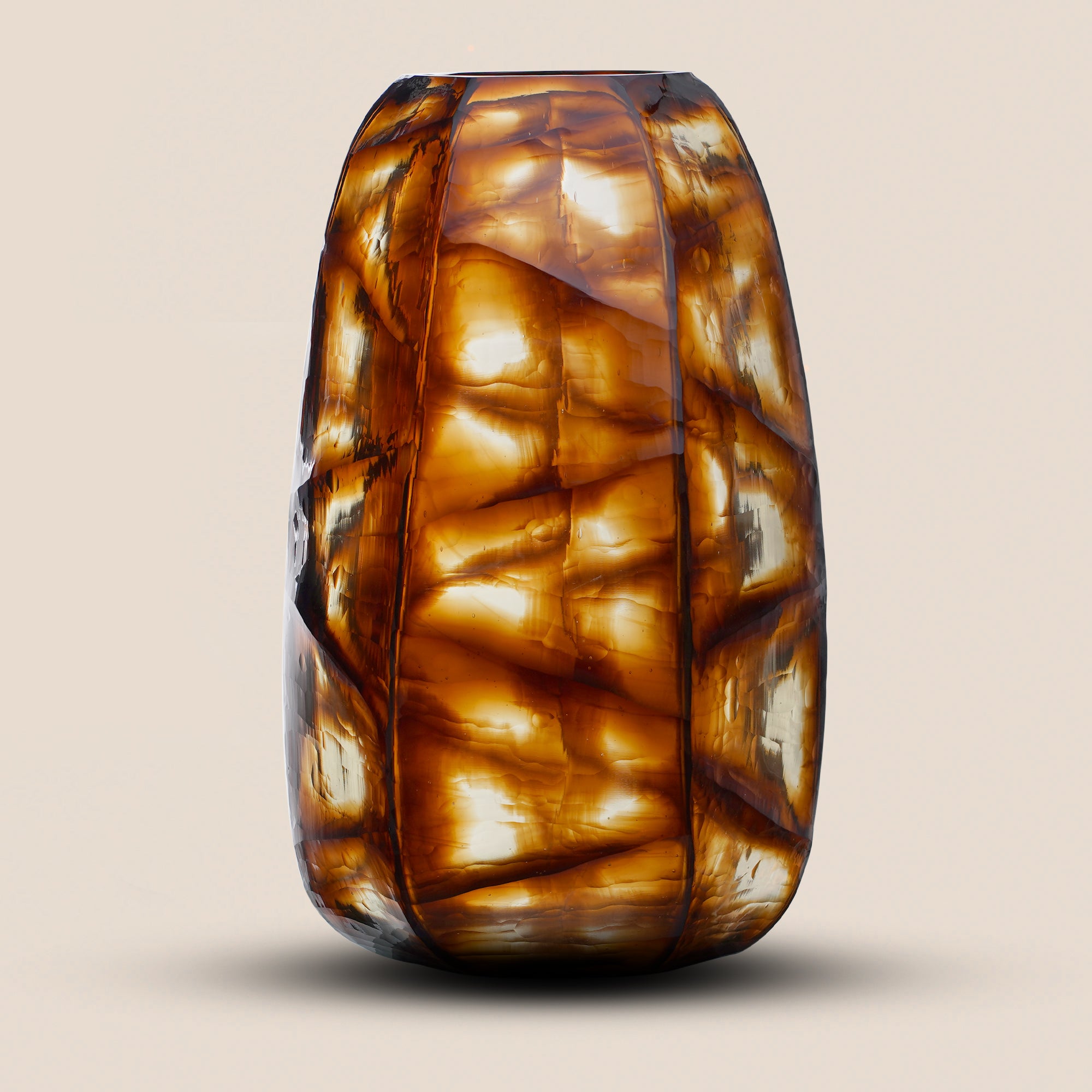 Amber Blaze Vase
