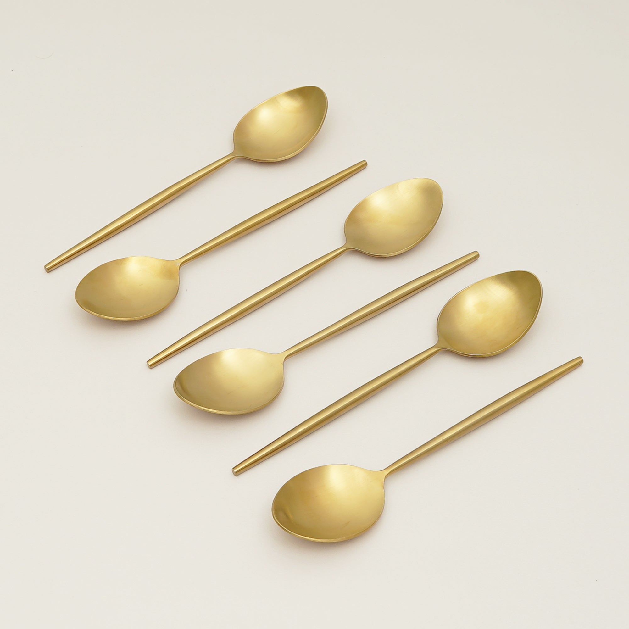 Luxe Brass-Finish Desert Spoon