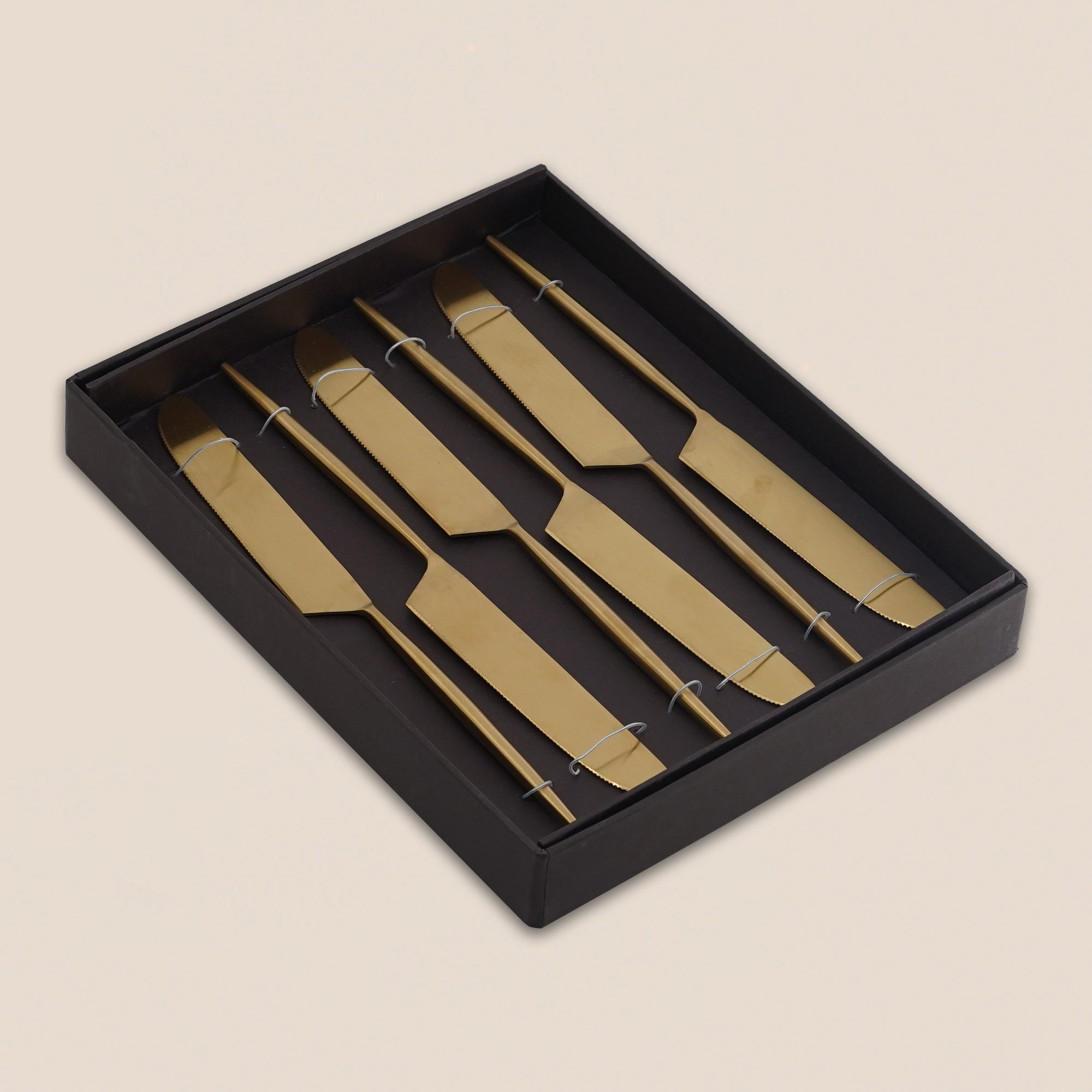 Luxe Brass-Finish Dinner Knife