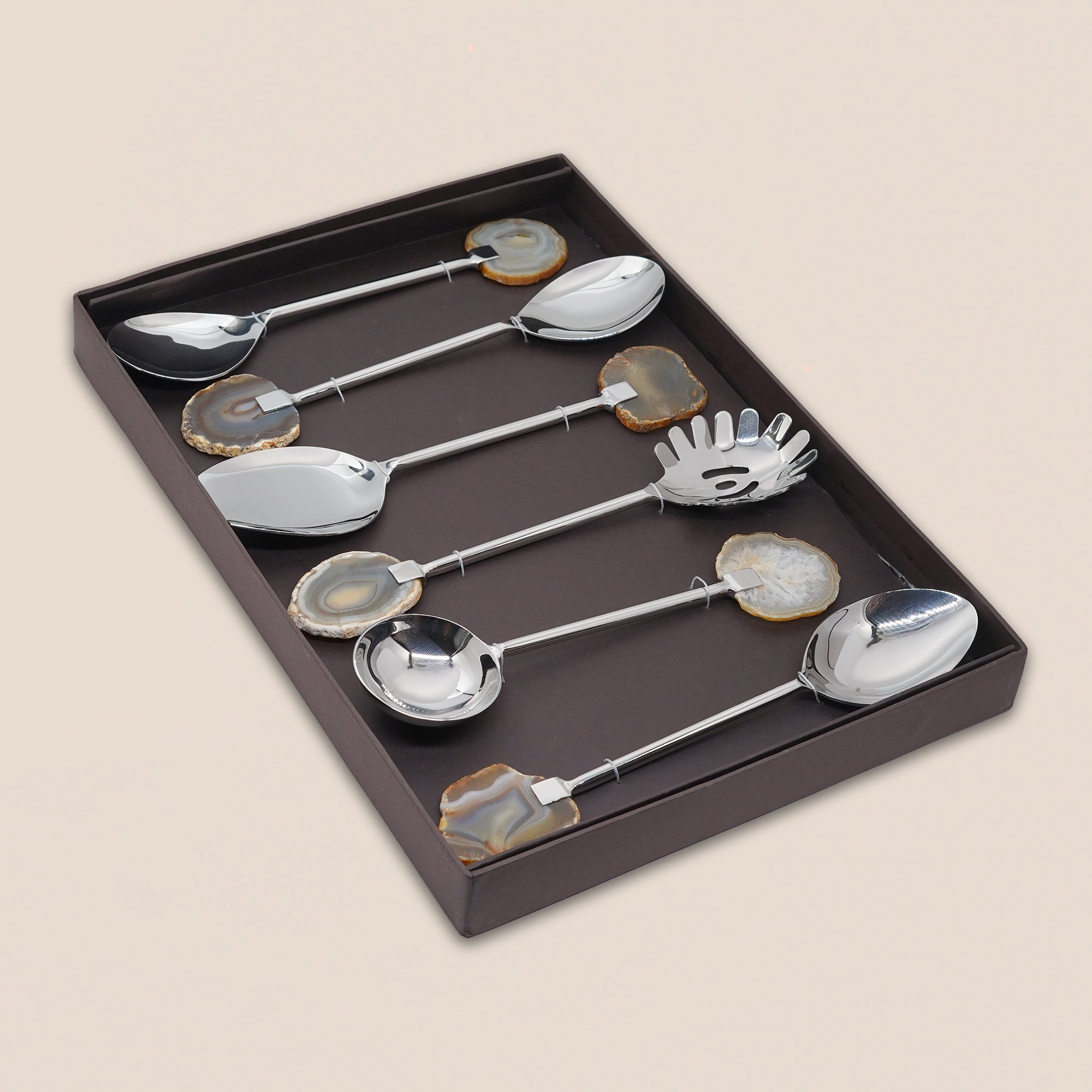 Agate Aura Serving Set