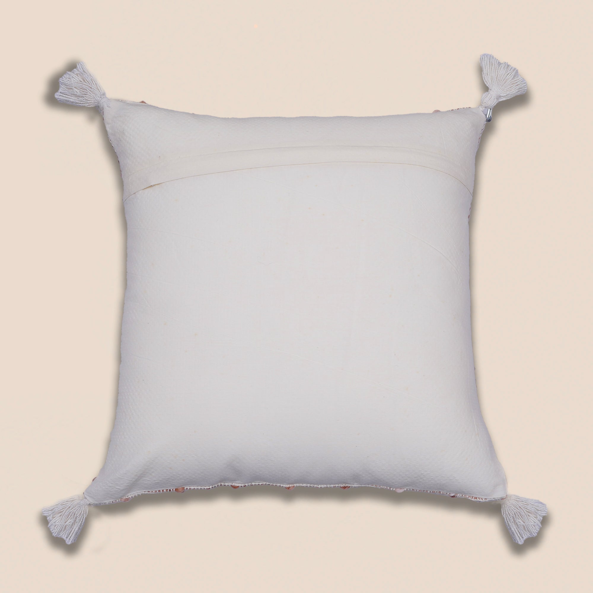 PEACH WEAVE CUSHION COVER