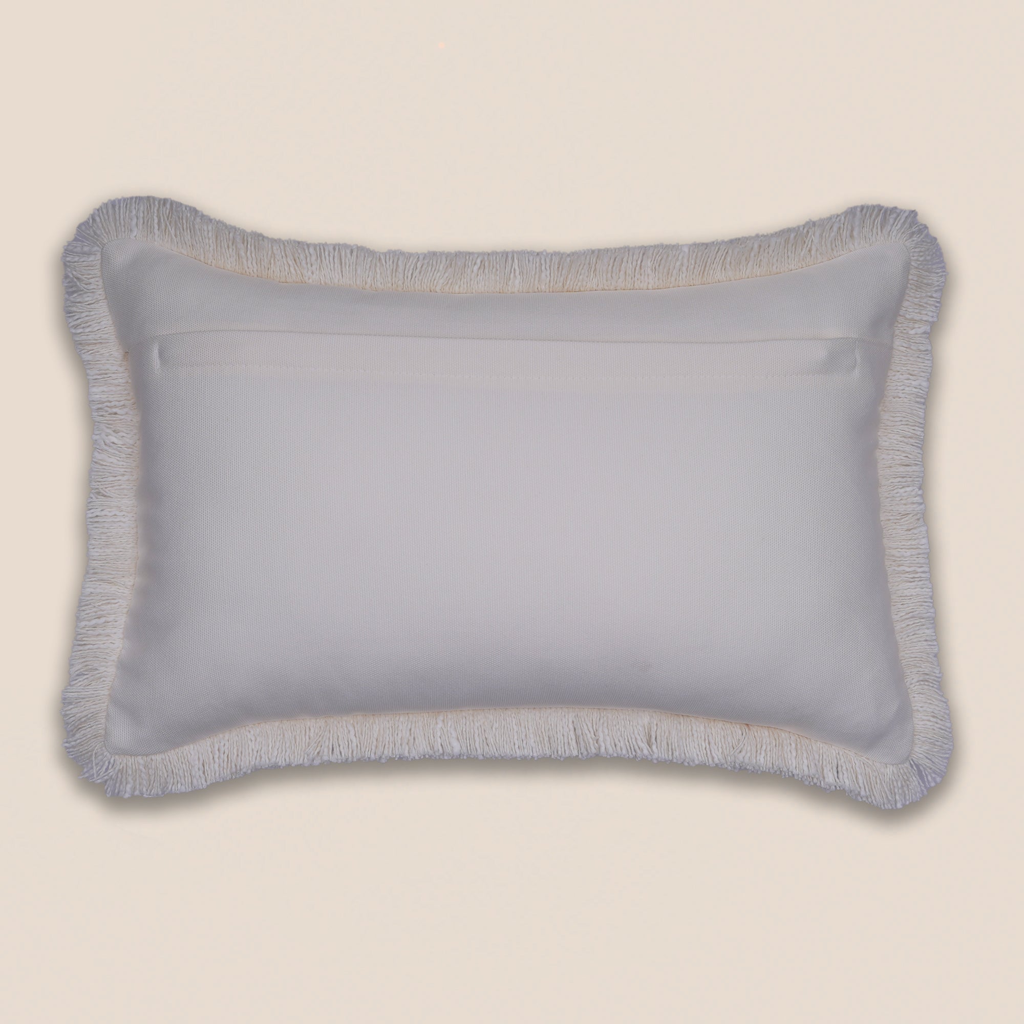 Ivory Eyelet Cushion Cover - Rectangle