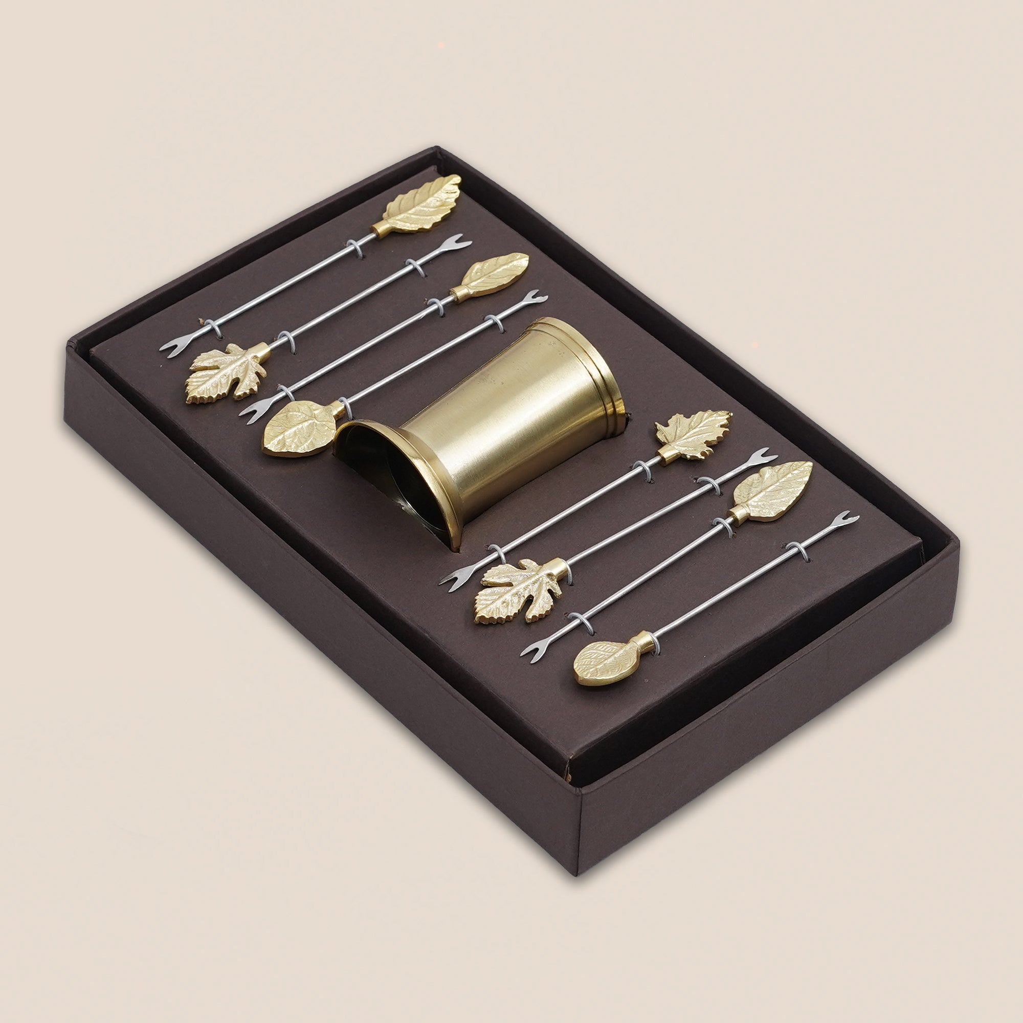 Leaf Elegance Cocktail Picks Set