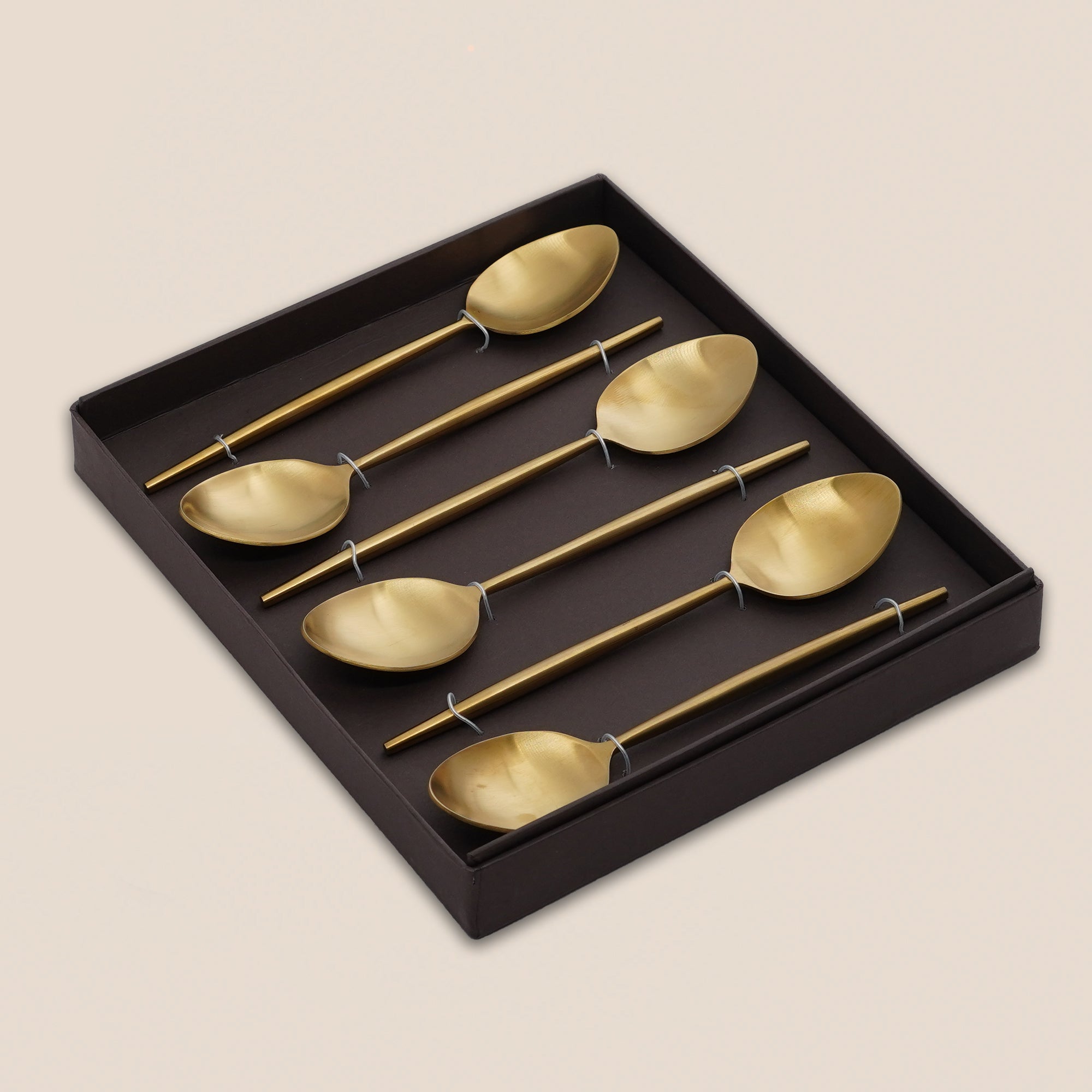 Luxe Brass-Finish Dinner Spoon
