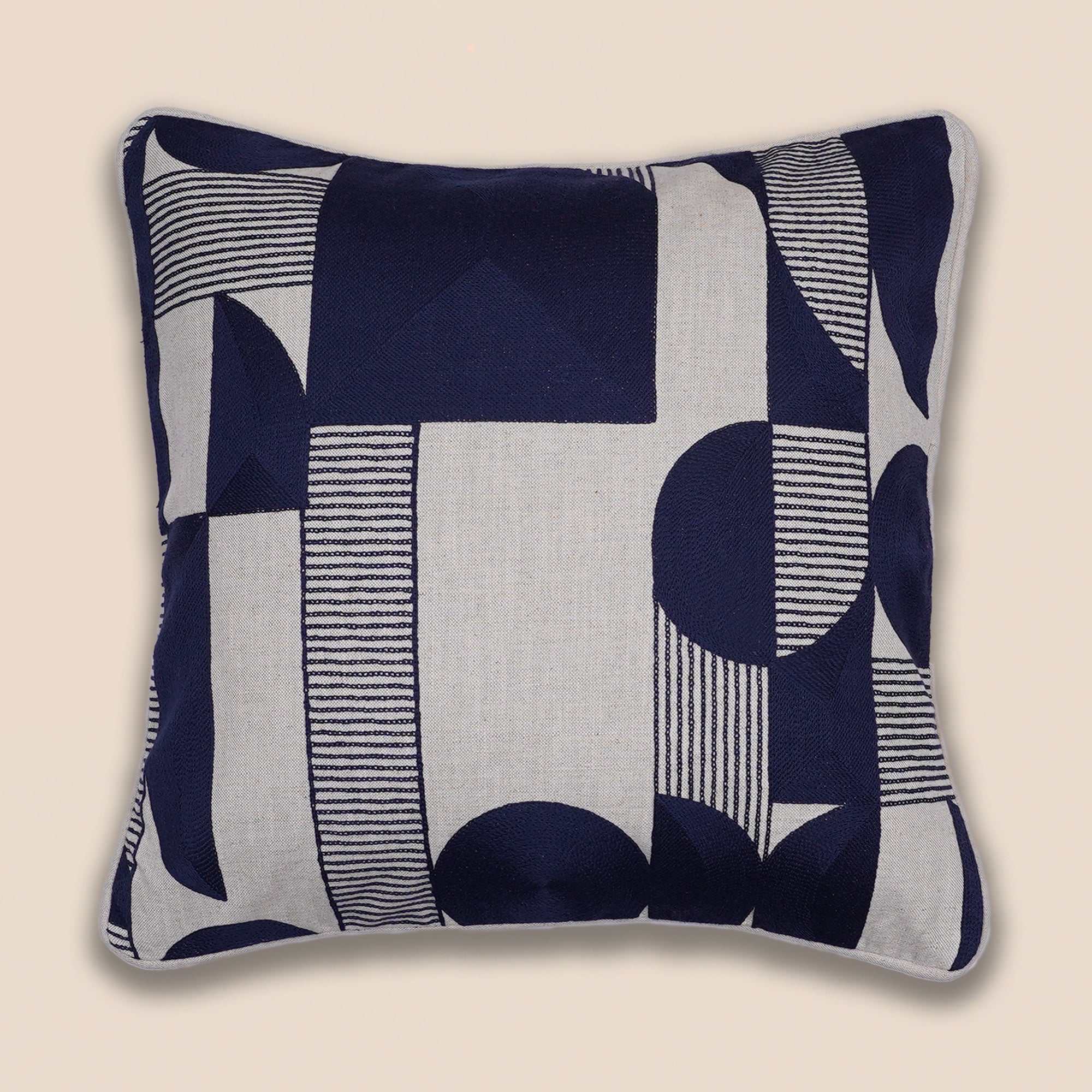 MIDNIGHT GEOMETRY CUSHION COVER