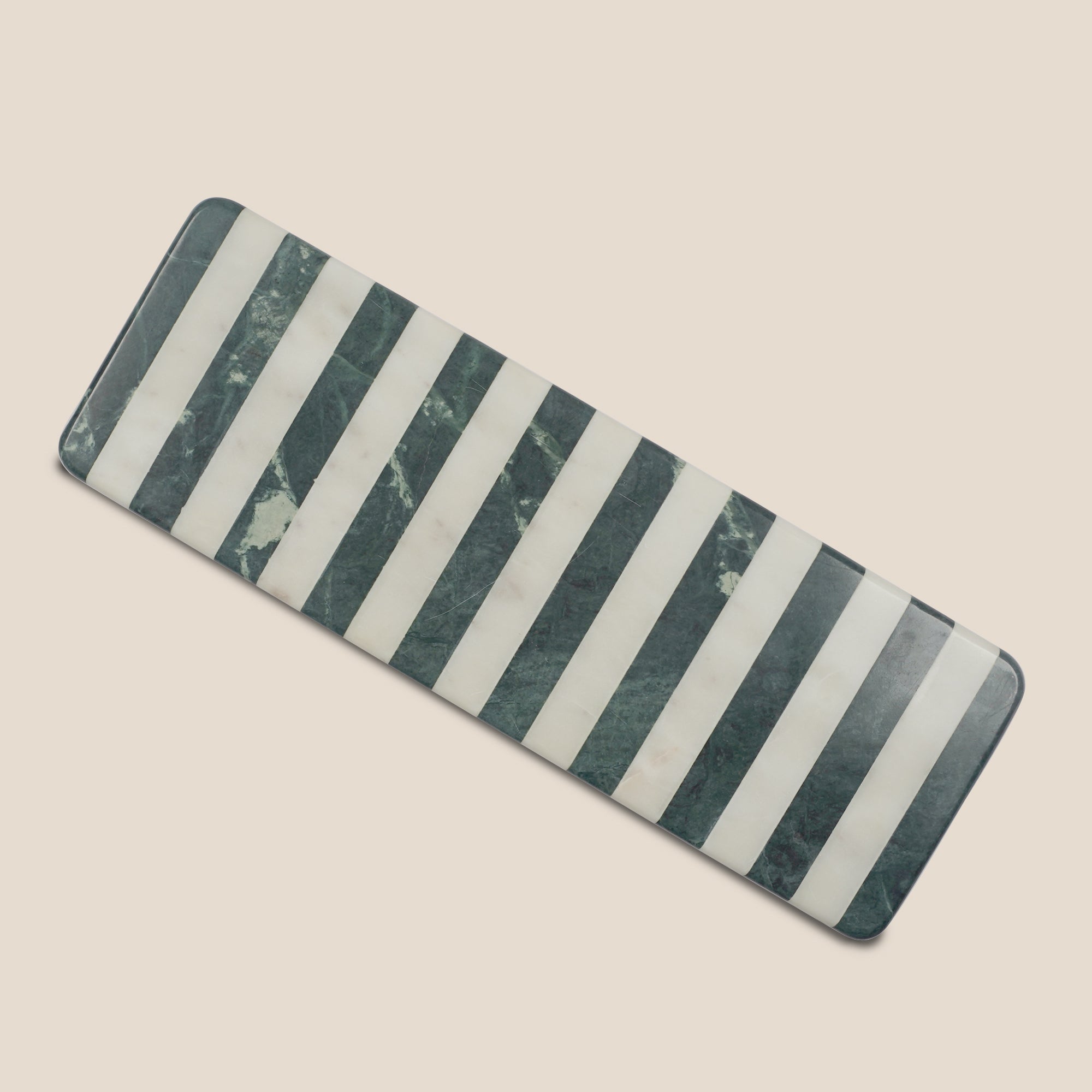 Striped Marble Display & Serving Tray