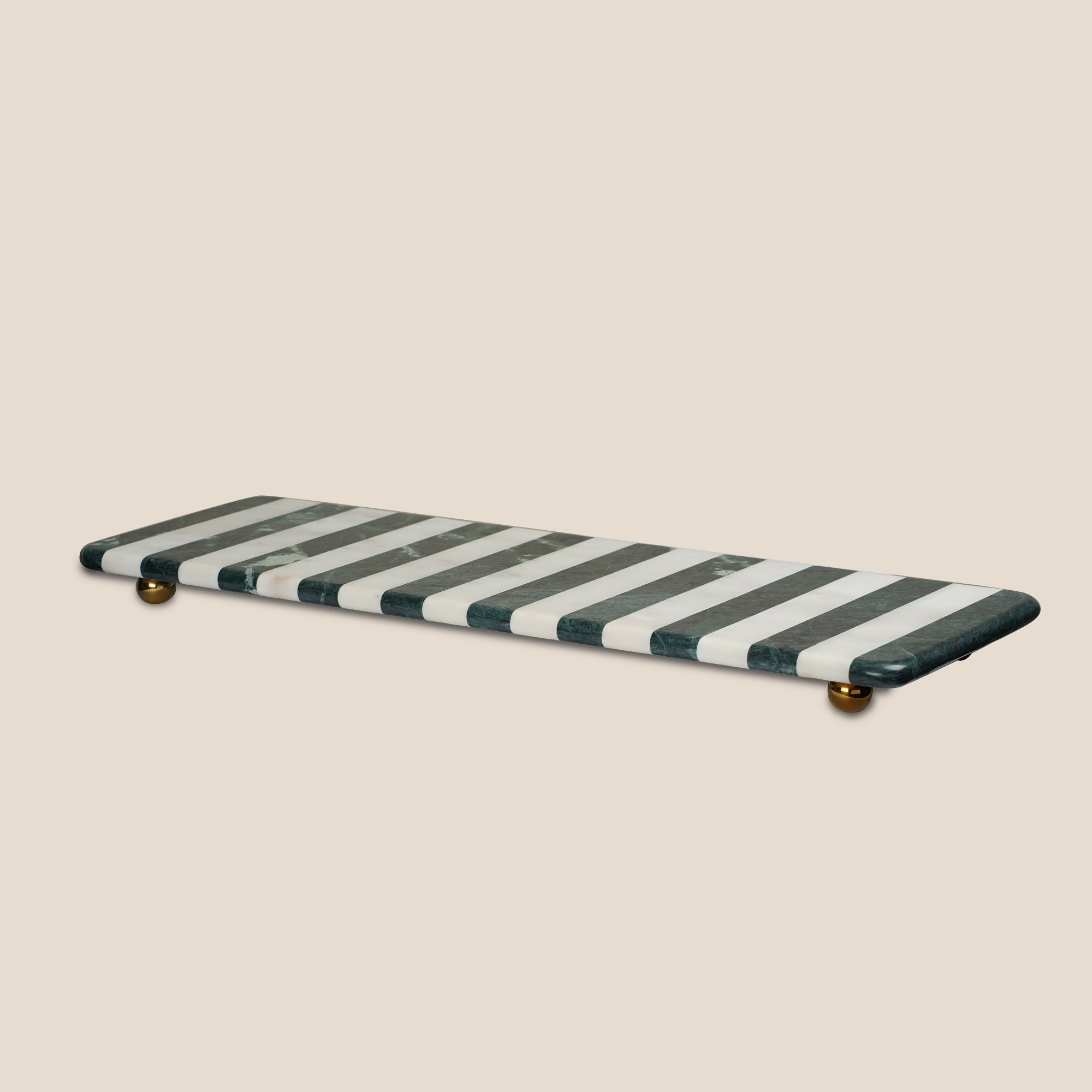 Striped Marble Display & Serving Tray
