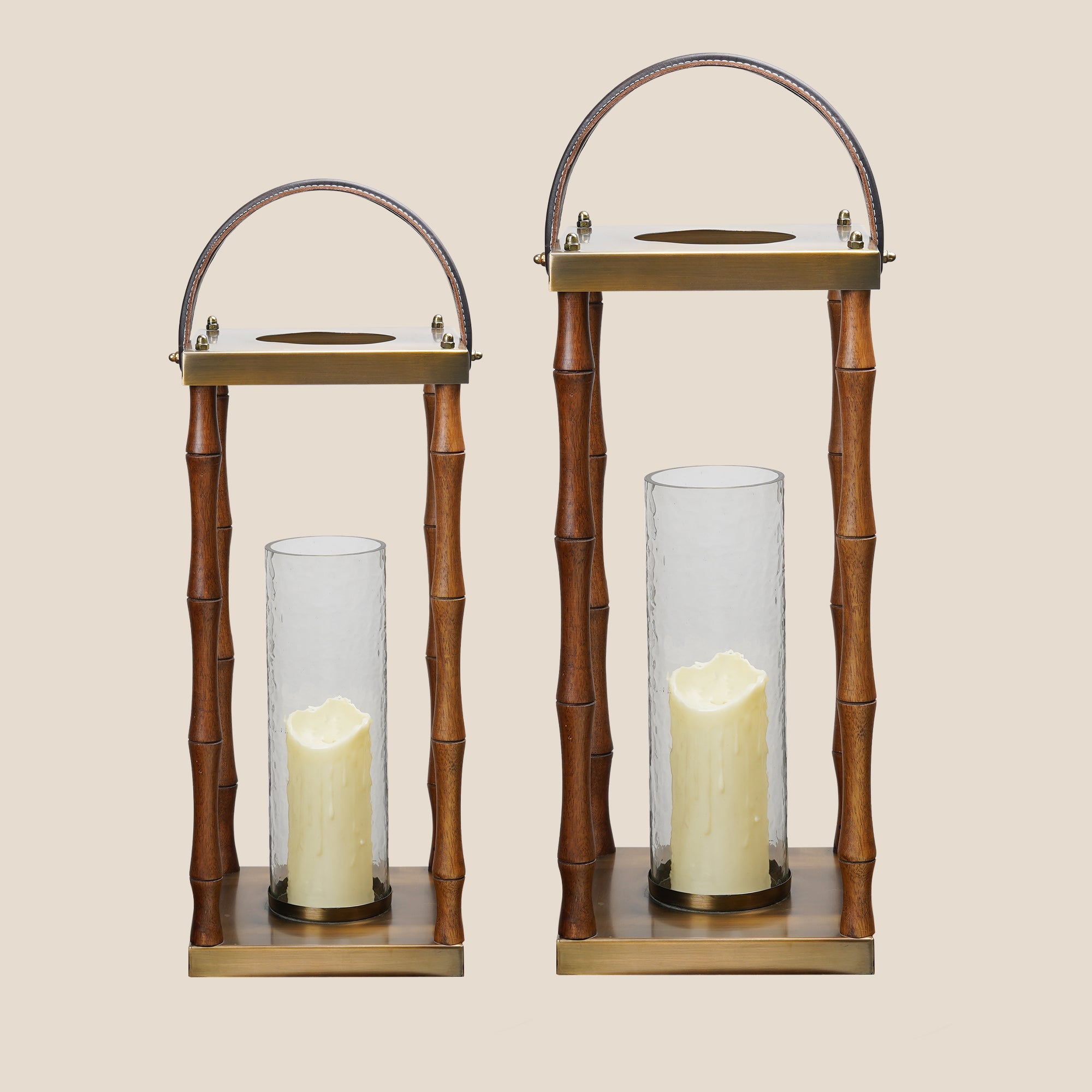 Rustic Elegance Bamboo Hurricanes