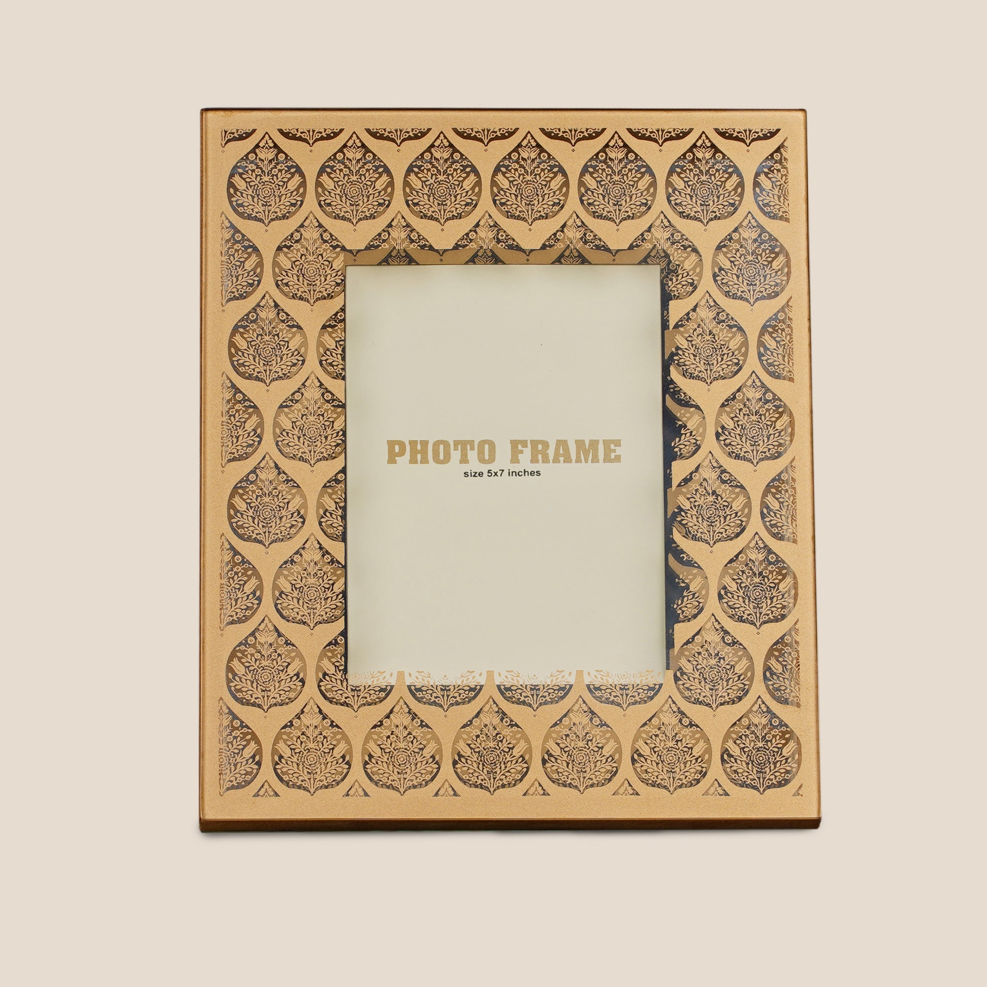 Gold Shadow Glass Frame
