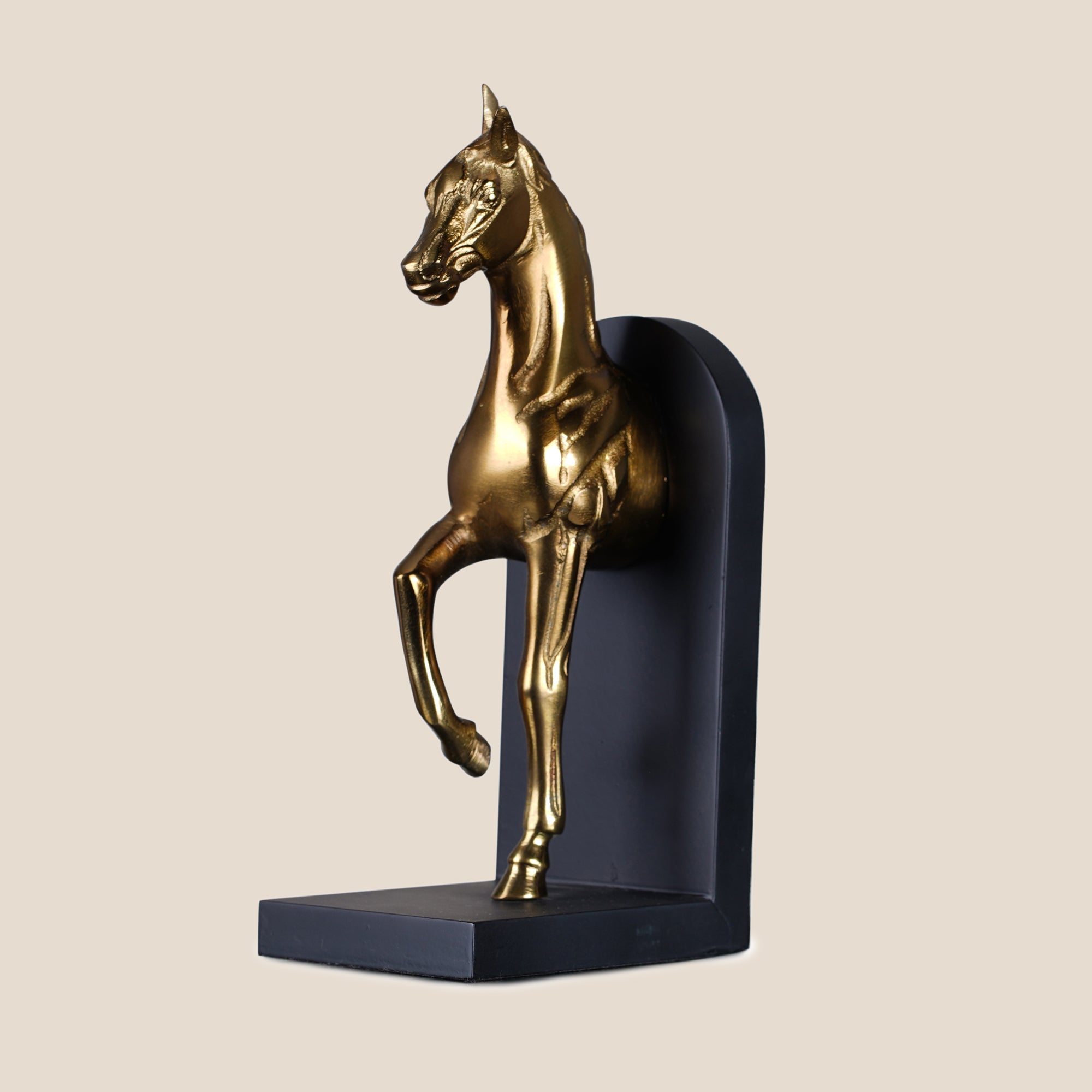 Horse Bookend Gold