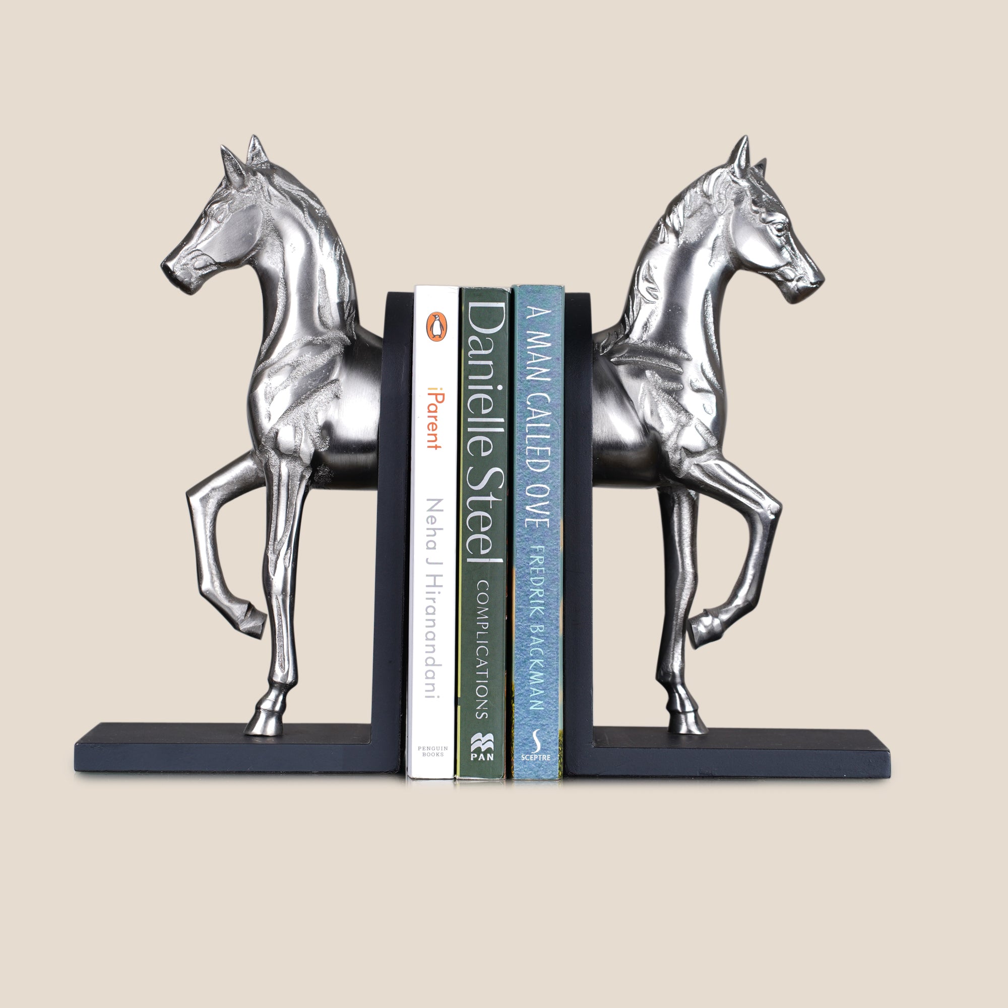 Horse Bookend Silver