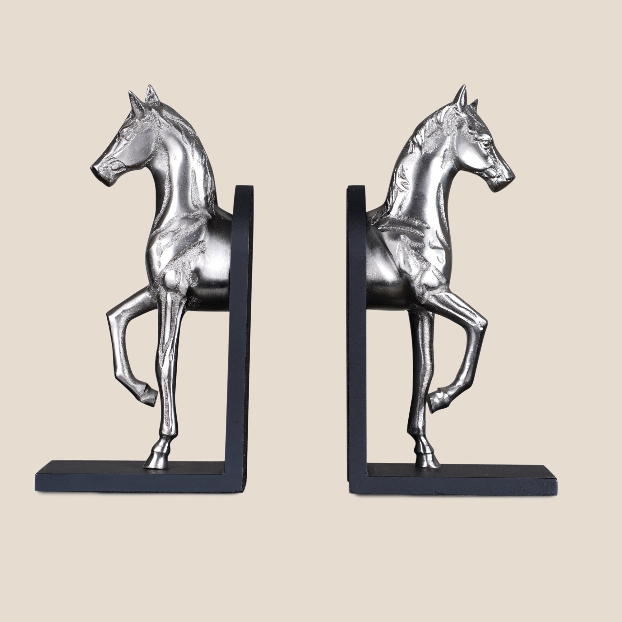 Horse Bookend Silver