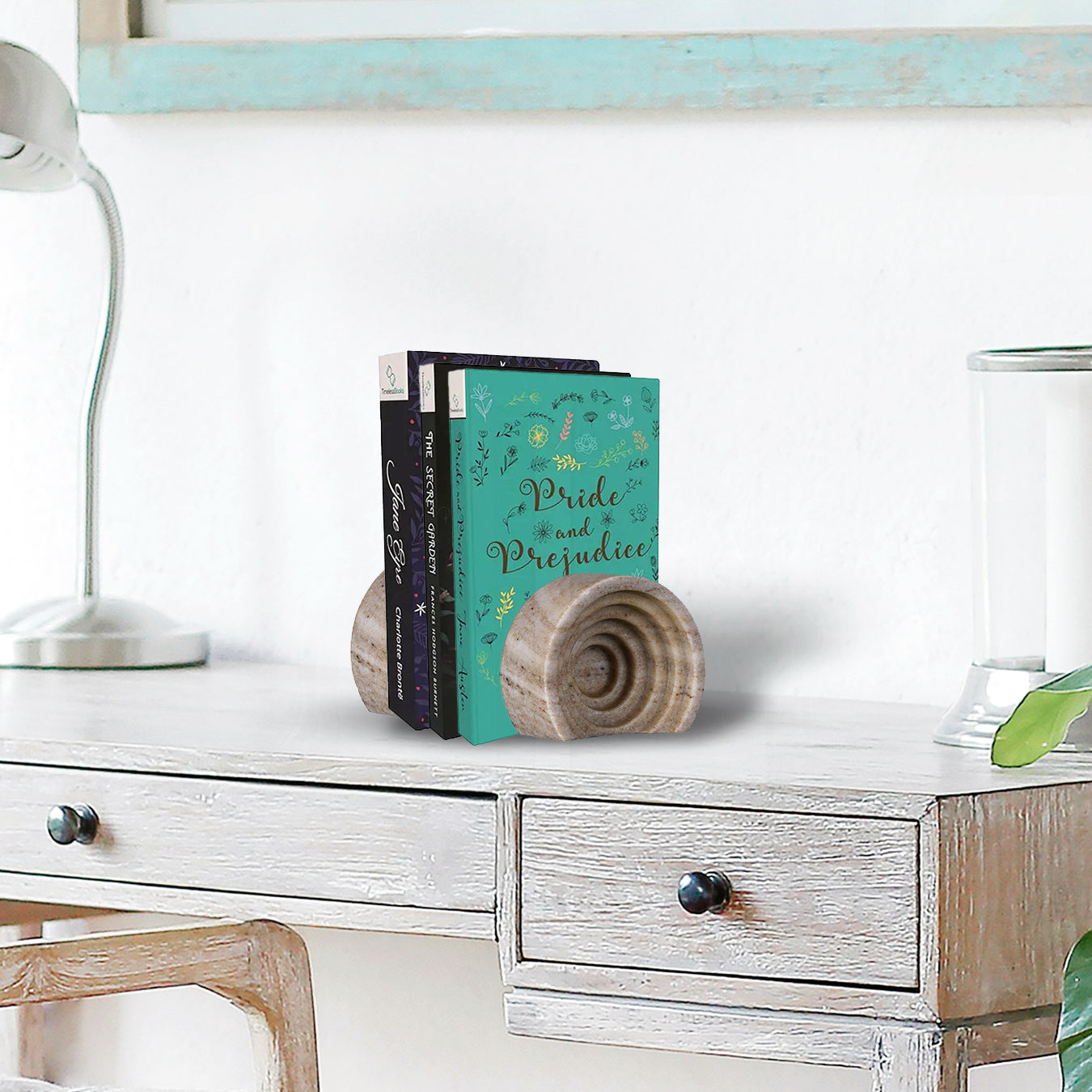Ripple Stone Bookend