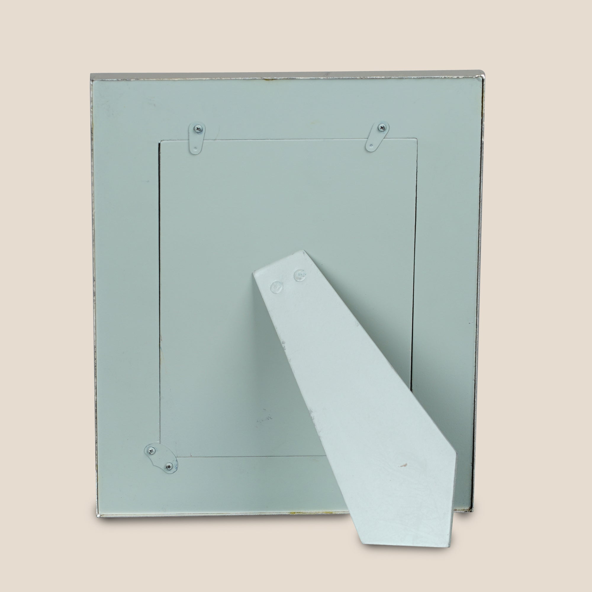 Silver-Plated Lotus Bloom Photo Frame – Grey