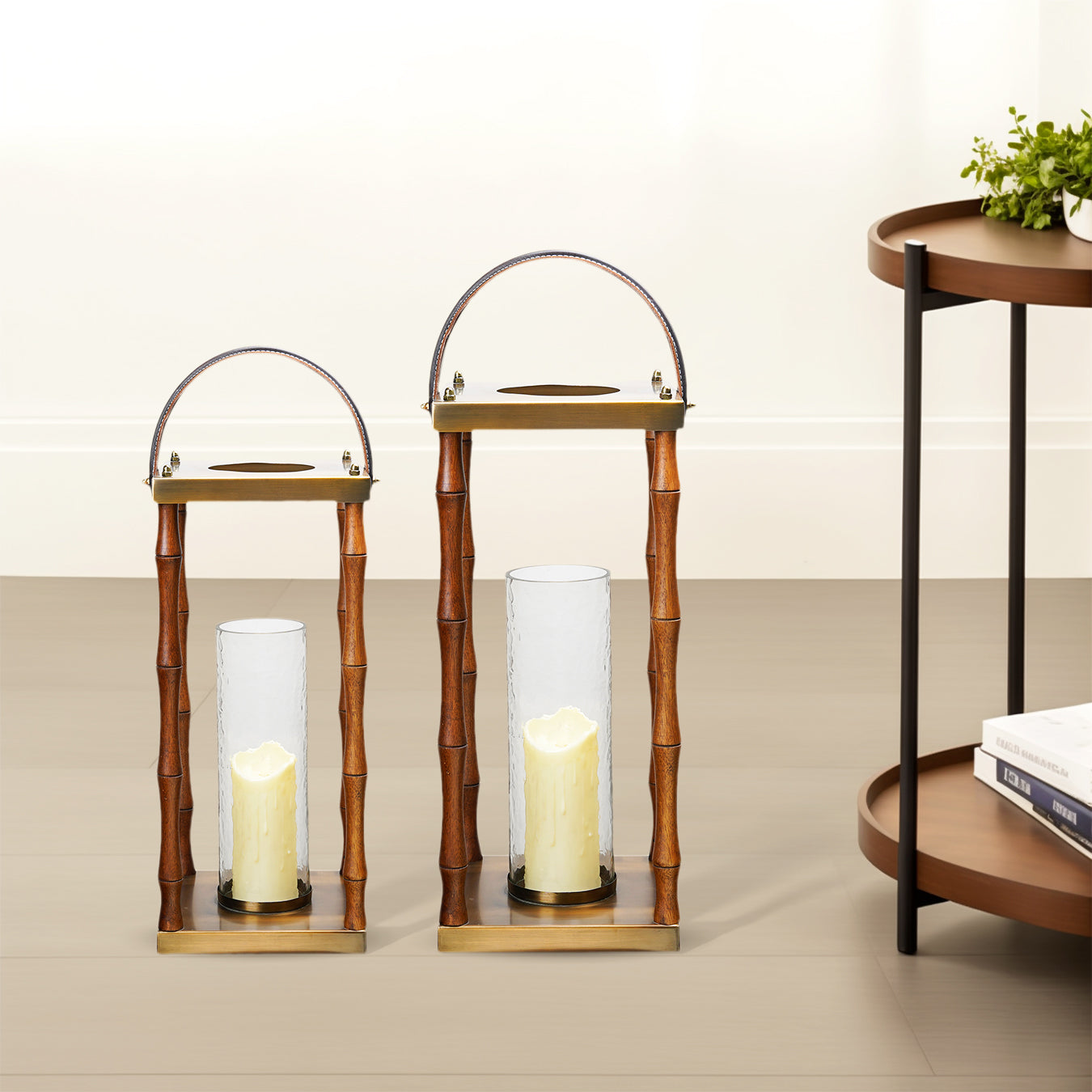 Rustic Elegance Bamboo Hurricanes